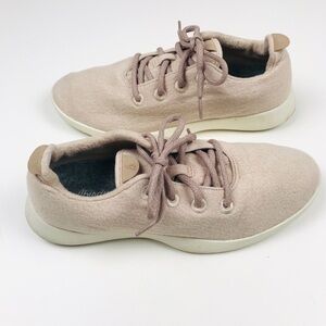 Allbird Mens Wool Runners Pale Pink 10